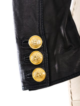Gianni Versace Embellished Leather Jacket Jacket arcadeshops.com
