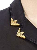 Gianni Versace Embellished Leather Jacket Jacket arcadeshops.com