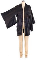 Crane Embroidered Haori Kimono Jacket arcadeshops.com