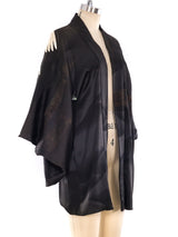 Crane Embroidered Haori Kimono Jacket arcadeshops.com