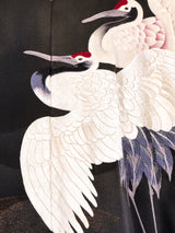 Crane Embroidered Haori Kimono Jacket arcadeshops.com