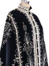 Button Front Embroidered Caftan Dress arcadeshops.com