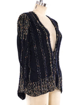 Embellished Boucle Knit Cardigan Jacket arcadeshops.com