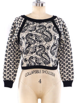 Yves Saint Laurent Cropped Sweater Top arcadeshops.com