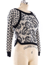 Yves Saint Laurent Cropped Sweater Top arcadeshops.com