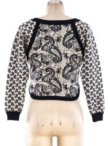 Yves Saint Laurent Cropped Sweater Top arcadeshops.com