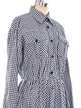 Lanvin Gingham Shirt Dress Dress arcadeshops.com