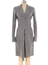 Alaia Glen Plaid Tailored Dress Dress arcadeshops.com