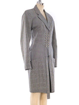 Alaia Glen Plaid Tailored Dress Dress arcadeshops.com