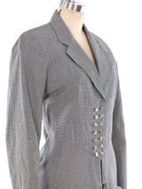 Alaia Glen Plaid Tailored Dress Dress arcadeshops.com