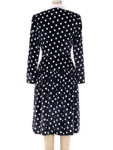 Jean Louis Polka Dot Velvet Dress Dress arcadeshops.com
