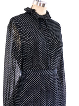 Valentino Printed Silk Ensemble Suit arcadeshops.com