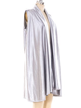 Issey Miyake Draped Silver Vest Jacket arcadeshops.com