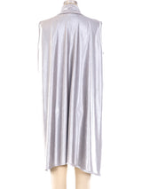 Issey Miyake Draped Silver Vest Jacket arcadeshops.com