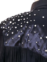 Embellished Ultrasuede Western Shirt Top arcadeshops.com