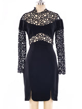 Thierry Mugler Lace Panel Dress Dress arcadeshops.com