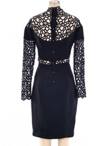 Thierry Mugler Lace Panel Dress Dress arcadeshops.com