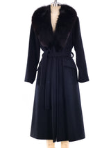 Fox Fur Trimmed Wool Coat Outerwear arcadeshops.com