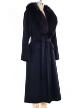 Fox Fur Trimmed Wool Coat Outerwear arcadeshops.com