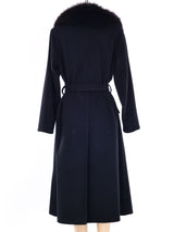 Fox Fur Trimmed Wool Coat Outerwear arcadeshops.com