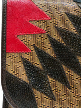 Carlos Falchi Patchwork Envelope Clutch Accessory arcadeshops.com