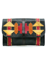 Carlos Falchi Patchwork Envelope Clutch Accessory arcadeshops.com