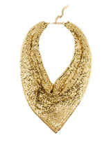 Whiting and Davis Chainmail Bib Necklace Accessory arcadeshops.com