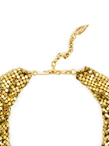 Whiting and Davis Chainmail Bib Necklace Accessory arcadeshops.com