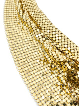 Whiting and Davis Chainmail Bib Necklace Accessory arcadeshops.com