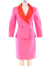 Balmain Colorblock Silk Suit Suit arcadeshops.com