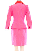 Balmain Colorblock Silk Suit Suit arcadeshops.com