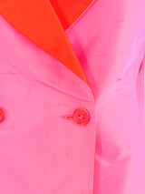 Balmain Colorblock Silk Suit Suit arcadeshops.com