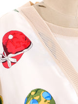 Hermes Printed Silk Co-ord Blouse Top arcadeshops.com