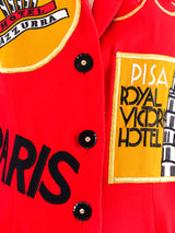 European Travel Novelty Patchwork Coat Dress Dress arcadeshops.com