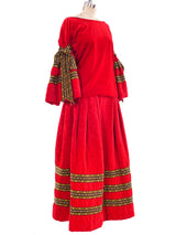 Adolfo Quilted Velvet Ensemble Suit arcadeshops.com