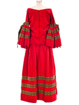 Adolfo Quilted Velvet Ensemble Suit arcadeshops.com