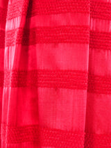 Embroidered Satin Maxi Skirt Bottom arcadeshops.com