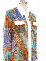 Floral Printed Shirt Dress Dress arcadeshops.com