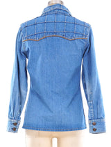 1970's Denim Western Shirt Top arcadeshops.com