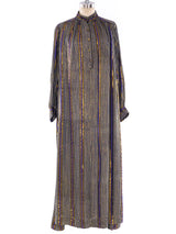 Metallic Striped Caftan Dress arcadeshops.com