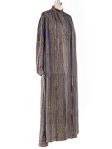 Metallic Striped Caftan Dress arcadeshops.com