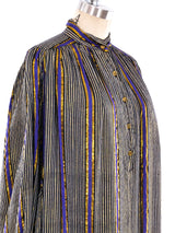 Metallic Striped Caftan Dress arcadeshops.com
