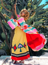 Malcolm Starr Playing Card Applique Skirt Bottom arcadeshops.com