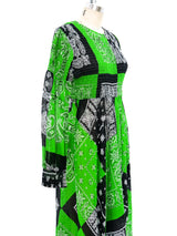 Bandana Printed Maxi Dress Dress arcadeshops.com