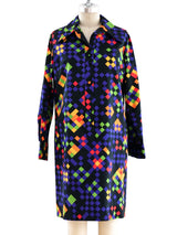 Lanvin Geometric Print Shirt Dress Dress arcadeshops.com