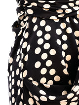 Lanvin Strapless Polka Dot Silk Dress Dress arcadeshops.com