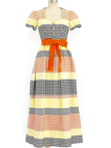 Larry Aldrich Multicolor Houndstooth Dress Dress arcadeshops.com