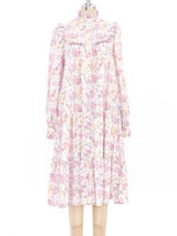 Laura Ashley Floral Flannel Shirt Dress Dress arcadeshops.com