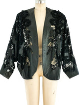 Leather and Lace Batwing Jacket Jacket arcadeshops.com