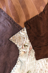 Mixed Leather Patchwork Jacket Jacket arcadeshops.com